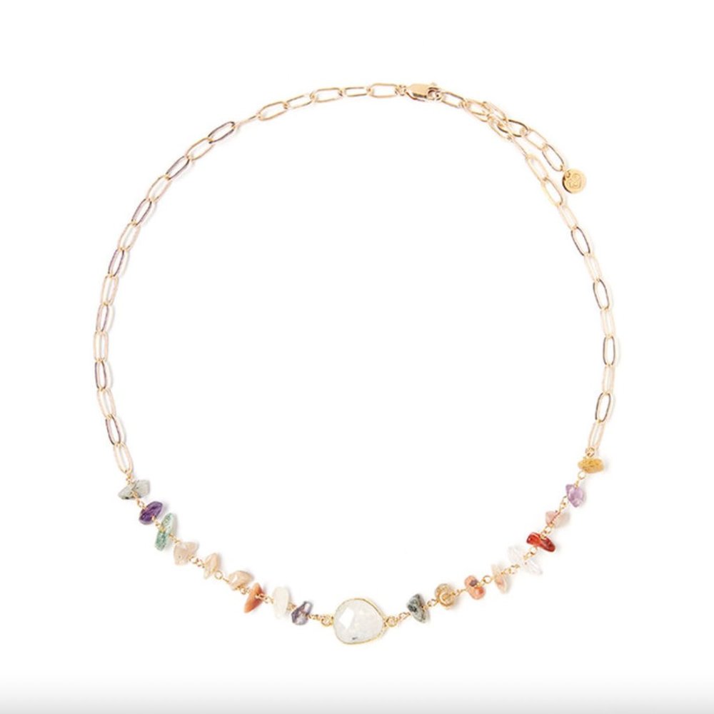 Tess and Tricia Rocky Multi Natural Necklace